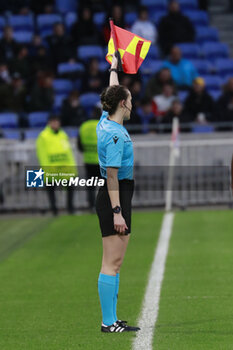 2024-03-27 - Illustration of Referee during the UEFA Women's Champions League, Quarter-finals, 2nd leg football match between Olympique Lyonnais and SL Benfica on March 27, 2024 at Groupama stadium in Decines-Charpieu near Lyon, France - FOOTBALL - WOMEN'S CHAMPIONS LEAGUE - LYON V BENFICA - UEFA CHAMPIONS LEAGUE WOMEN - SOCCER
