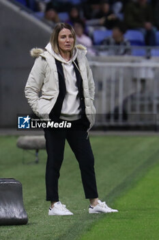 2024-03-27 - Sonia BOMPASTOR coach of Lyon during the UEFA Women's Champions League, Quarter-finals, 2nd leg football match between Olympique Lyonnais and SL Benfica on March 27, 2024 at Groupama stadium in Decines-Charpieu near Lyon, France - FOOTBALL - WOMEN'S CHAMPIONS LEAGUE - LYON V BENFICA - UEFA CHAMPIONS LEAGUE WOMEN - SOCCER