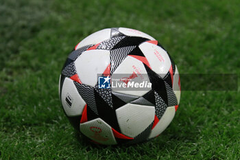 2024-03-27 - Illustration of match ball during the UEFA Women's Champions League, Quarter-finals, 2nd leg football match between Olympique Lyonnais and SL Benfica on March 27, 2024 at Groupama stadium in Decines-Charpieu near Lyon, France - FOOTBALL - WOMEN'S CHAMPIONS LEAGUE - LYON V BENFICA - UEFA CHAMPIONS LEAGUE WOMEN - SOCCER