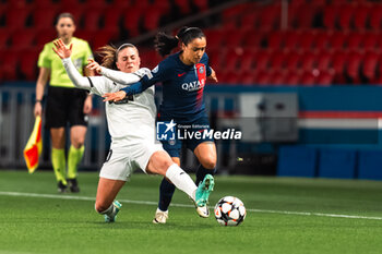 2024-03-28 - Sakina HARCHAOUI of PSG and Hanna WIJK of BK Hacken during the UEFA Women's Champions League, Quarter-finals, 2nd leg football match between Paris Saint-Germain and BK Hacken on March 28, 2024 at Parc des Princes stadium in Paris, France - FOOTBALL - WOMEN'S CHAMPIONS LEAGUE - PARIS SG V BK HACKEN - UEFA CHAMPIONS LEAGUE WOMEN - SOCCER