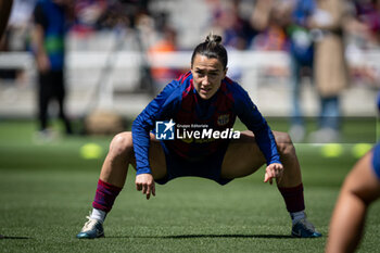 2024-04-20 - Lucy Bronze (FC Barcelona) warms up during a Women's UEFA Champions League first-leg semifinal match between FC Barcelona and Chelsea Women at Estadi Olimpic Lluis Companys, in Barcelona, ,Spain on April 20, 2024. Photo by Felipe Mondino - WUCL SEMIFINAL 1º LEG - FC BARCELONA - CHELSEA WOMEN - UEFA CHAMPIONS LEAGUE WOMEN - SOCCER