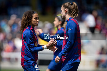 2024-04-20 - Vicky Lopez (FC Barcelona) warms up during a Women's UEFA Champions League first-leg semifinal match between FC Barcelona and Chelsea Women at Estadi Olimpic Lluis Companys, in Barcelona, ,Spain on April 20, 2024. Photo by Felipe Mondino - WUCL SEMIFINAL 1º LEG - FC BARCELONA - CHELSEA WOMEN - UEFA CHAMPIONS LEAGUE WOMEN - SOCCER