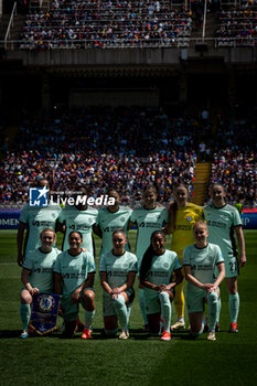2024-04-20 - Chelsea Women’s line up during a Women's UEFA Champions League first-leg semifinal match between FC Barcelona and Chelsea Women at Estadi Olimpic Lluis Companys, in Barcelona, ,Spain on April 20, 2024. Photo by Felipe Mondino - WUCL SEMIFINAL 1º LEG - FC BARCELONA - CHELSEA WOMEN - UEFA CHAMPIONS LEAGUE WOMEN - SOCCER