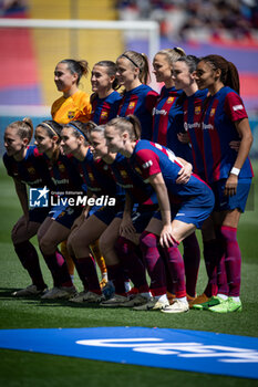 2024-04-20 - FC Barcelona line up during a Women's UEFA Champions League first-leg semifinal match between FC Barcelona and Chelsea Women at Estadi Olimpic Lluis Companys, in Barcelona, ,Spain on April 20, 2024. Photo by Felipe Mondino - WUCL SEMIFINAL 1º LEG - FC BARCELONA - CHELSEA WOMEN - UEFA CHAMPIONS LEAGUE WOMEN - SOCCER