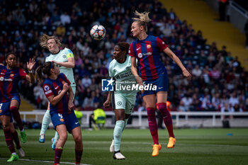 2024-04-20 - Fridolina Rolfo (FC Barcelona) controls the ball during a Women's UEFA Champions League first-leg semifinal match between FC Barcelona and Chelsea Women at Estadi Olimpic Lluis Companys, in Barcelona, ,Spain on April 20, 2024. Photo by Felipe Mondino - WUCL SEMIFINAL 1º LEG - FC BARCELONA - CHELSEA WOMEN - UEFA CHAMPIONS LEAGUE WOMEN - SOCCER