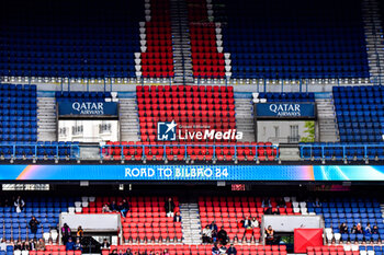 2024-04-28 - The stadium ahead of the UEFA Women's Champions League, Semi-finals, 2nd leg football match between Paris Saint-Germain and Olympique Lyonnais on April 28, 2024 at Parc des Princes stadium in Paris, France - FOOTBALL - WOMEN'S CHAMPIONS LEAGUE - PARIS SG V LYON - UEFA CHAMPIONS LEAGUE WOMEN - SOCCER