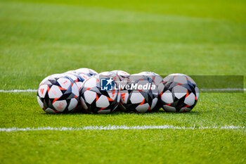 2024-04-28 - The official ball ahead of the UEFA Women's Champions League, Semi-finals, 2nd leg football match between Paris Saint-Germain and Olympique Lyonnais on April 28, 2024 at Parc des Princes stadium in Paris, France - FOOTBALL - WOMEN'S CHAMPIONS LEAGUE - PARIS SG V LYON - UEFA CHAMPIONS LEAGUE WOMEN - SOCCER