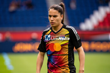 2024-04-28 - Amel Majri of Olympique Lyonnais warms up ahead of the UEFA Women's Champions League, Semi-finals, 2nd leg football match between Paris Saint-Germain and Olympique Lyonnais on April 28, 2024 at Parc des Princes stadium in Paris, France - FOOTBALL - WOMEN'S CHAMPIONS LEAGUE - PARIS SG V LYON - UEFA CHAMPIONS LEAGUE WOMEN - SOCCER