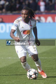 2024-04-28 - Melchie Dumornay of Lyon during the UEFA Women's Champions League, Semi-finals, 2nd leg football match between Paris Saint-Germain and Olympique Lyonnais on April 28, 2024 at Parc des Princes stadium in Paris, France - FOOTBALL - WOMEN'S CHAMPIONS LEAGUE - PARIS SG V LYON - UEFA CHAMPIONS LEAGUE WOMEN - SOCCER