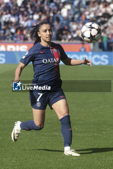 2024-04-28 - Sakina Karchaoui of PSG during the UEFA Women's Champions League, Semi-finals, 2nd leg football match between Paris Saint-Germain and Olympique Lyonnais on April 28, 2024 at Parc des Princes stadium in Paris, France - FOOTBALL - WOMEN'S CHAMPIONS LEAGUE - PARIS SG V LYON - UEFA CHAMPIONS LEAGUE WOMEN - SOCCER