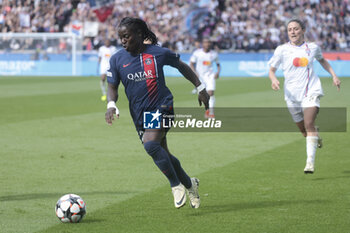 2024-04-28 - Tabitha Chawinga of PSG during the UEFA Women's Champions League, Semi-finals, 2nd leg football match between Paris Saint-Germain and Olympique Lyonnais on April 28, 2024 at Parc des Princes stadium in Paris, France - FOOTBALL - WOMEN'S CHAMPIONS LEAGUE - PARIS SG V LYON - UEFA CHAMPIONS LEAGUE WOMEN - SOCCER