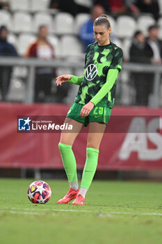 2024-10-08 - Jule Brand of VfL Wolfsburg Womenduring the Women Champion League Rome vs Wolfsburg 08 October 2024 at the Tre Fontane Stadium in Rome - ROMA WOMEN VS WOLFSBURG - UEFA CHAMPIONS LEAGUE WOMEN - SOCCER