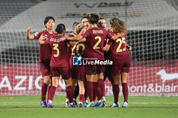 2024-10-08 - during the Women Champion League Rome vs Wolfsburg 08 October 2024 at the Tre Fontane Stadium in Rome - ROMA WOMEN VS WOLFSBURG - UEFA CHAMPIONS LEAGUE WOMEN - SOCCER