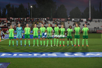 2024-10-08 - VfL Wolfsburg Womenduring the Women Champion League Rome vs Wolfsburg 08 October 2024 at the Tre Fontane Stadium in Rome - ROMA WOMEN VS WOLFSBURG - UEFA CHAMPIONS LEAGUE WOMEN - SOCCER