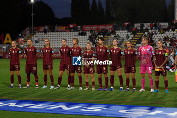 2024-10-08 - A.S. Roma Women during the Women Champion League Rome vs Wolfsburg 08 October 2024 at the Tre Fontane Stadium in Rome - ROMA WOMEN VS WOLFSBURG - UEFA CHAMPIONS LEAGUE WOMEN - SOCCER