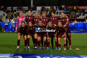 2024-10-08 - A.S. Roma Women during the Women Champion League Rome vs Wolfsburg 08 October 2024 at the Tre Fontane Stadium in Rome - ROMA WOMEN VS WOLFSBURG - UEFA CHAMPIONS LEAGUE WOMEN - SOCCER