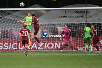 2024-10-08 - during the Women Champion League Rome vs Wolfsburg 08 October 2024 at the Tre Fontane Stadium in Rome - ROMA WOMEN VS WOLFSBURG - UEFA CHAMPIONS LEAGUE WOMEN - SOCCER