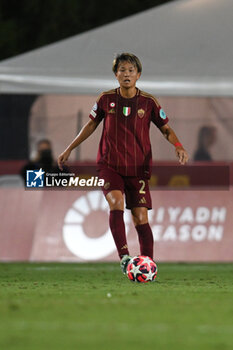 2024-10-08 - Moeka Minami of A.S. Roma Women during the Women Champion League Rome vs Wolfsburg 08 October 2024 at the Tre Fontane Stadium in Rome - ROMA WOMEN VS WOLFSBURG - UEFA CHAMPIONS LEAGUE WOMEN - SOCCER