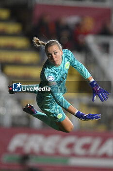 2024-10-08 - Merle Frohms of VfL Wolfsburg Women during the Women Champion League Rome vs Wolfsburg 08 October 2024 at the Tre Fontane Stadium in Rome - ROMA WOMEN VS WOLFSBURG - UEFA CHAMPIONS LEAGUE WOMEN - SOCCER