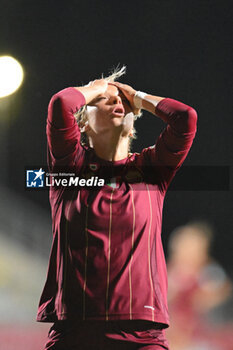 2024-10-08 - Valentina Giacinti of A.S. Roma Women during the Women Champion League Rome vs Wolfsburg 08 October 2024 at the Tre Fontane Stadium in Rome - ROMA WOMEN VS WOLFSBURG - UEFA CHAMPIONS LEAGUE WOMEN - SOCCER