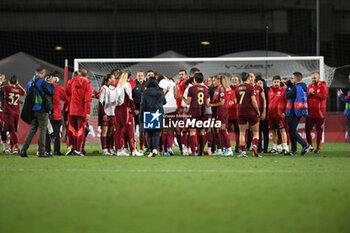 2024-10-08 - A.S. Roma Women during the Women Champion League Rome vs Wolfsburg 08 October 2024 at the Tre Fontane Stadium in Rome - ROMA WOMEN VS WOLFSBURG - UEFA CHAMPIONS LEAGUE WOMEN - SOCCER