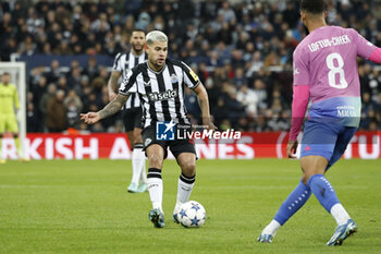 2023-12-13 - Newcastle’s Bruno Guimaraes during the UEFA Champions League, Group F football match between Newcastle United and AC Milan on 13 December 2023 at St. James's Park in Newcastle, England - FOOTBALL - CHAMPIONS LEAGUE - NEWCASTLE V AC MILAN - UEFA CHAMPIONS LEAGUE - SOCCER