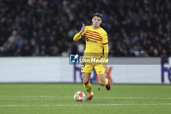 2024-02-21 - Barcellona's Danish defender Andreas Christensen controls the ball during the UEFA Champions League round 16 match between SSC Napoli vs Barcellona at the Diego Armando Maradona Stadium in Naples, southern Italy, on February 21, 2024. - SSC NAPOLI VS FC BARCELONA - UEFA CHAMPIONS LEAGUE - SOCCER