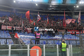 2024-02-14 - Bayern Munich supporters during the UEFA Champions League 2023-2024 football match between SS Lazio and Bayern Monaco at the Olympic Stadium in Rome on February 14, 2023. - SS LAZIO VS BAYERN MUNICH - UEFA CHAMPIONS LEAGUE - SOCCER