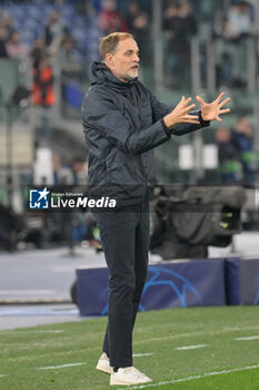 2024-02-14 - Thomas Tuchel (Coach Bayern Munich)  during the UEFA Champions League 2023-2024 football match between SS Lazio and Bayern Monaco at the Olympic Stadium in Rome on February 14, 2023. - SS LAZIO VS BAYERN MUNICH - UEFA CHAMPIONS LEAGUE - SOCCER