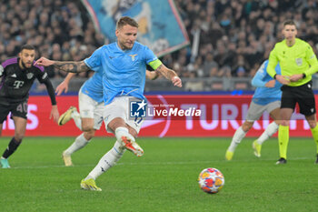 2024-02-14 - Ciro Immobile (SS Lazio);  goal 1-0 during the UEFA Champions League 2023-2024 football match between SS Lazio and Bayern Monaco at the Olympic Stadium in Rome on February 14, 2023. - SS LAZIO VS BAYERN MUNICH - UEFA CHAMPIONS LEAGUE - SOCCER