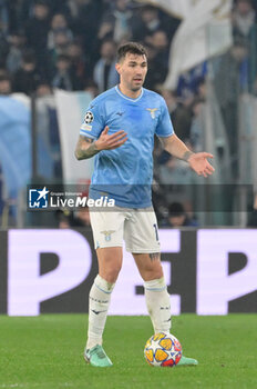 2024-02-14 - Alessio Romagnoli (SS Lazio);  during the UEFA Champions League 2023-2024 football match between SS Lazio and Bayern Monaco at the Olympic Stadium in Rome on February 14, 2023. - SS LAZIO VS BAYERN MUNICH - UEFA CHAMPIONS LEAGUE - SOCCER