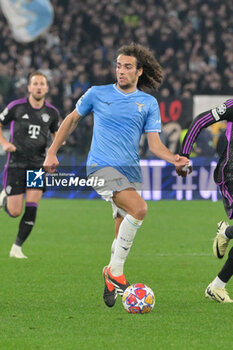 2024-02-14 - Matteo Guendouzi (SS Lazio);  during the UEFA Champions League 2023-2024 football match between SS Lazio and Bayern Monaco at the Olympic Stadium in Rome on February 14, 2023. - SS LAZIO VS BAYERN MUNICH - UEFA CHAMPIONS LEAGUE - SOCCER
