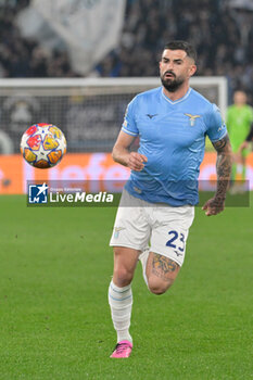 2024-02-14 - Elseid Hysaj (SS Lazio);  during the UEFA Champions League 2023-2024 football match between SS Lazio and Bayern Monaco at the Olympic Stadium in Rome on February 14, 2023. - SS LAZIO VS BAYERN MUNICH - UEFA CHAMPIONS LEAGUE - SOCCER