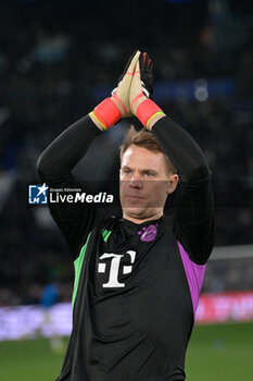 2024-02-14 - Manuel Neuer (Bayern Munich)  during the UEFA Champions League 2023-2024 football match between SS Lazio and Bayern Monaco at the Olympic Stadium in Rome on February 14, 2023. - SS LAZIO VS BAYERN MUNICH - UEFA CHAMPIONS LEAGUE - SOCCER