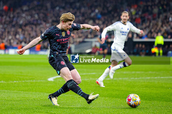 2024-02-14 - Kevin De Bruyne (17) of Manchester City scores a goal 0-1 during the UEFA Champions League, Round of 16 1st leg football match between FC Copenhagen and Manchester City on 13 February 2024 at Parken Stadium in Copenhagen, Denmark - FOOTBALL - CHAMPIONS LEAGUE - COPENHAGEN V MANCHESTER CITY - UEFA CHAMPIONS LEAGUE - SOCCER