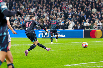 2024-02-14 - Phil Foden (47) of Manchester City scores a goal 1-3 during the UEFA Champions League, Round of 16 1st leg football match between FC Copenhagen and Manchester City on 13 February 2024 at Parken Stadium in Copenhagen, Denmark - FOOTBALL - CHAMPIONS LEAGUE - COPENHAGEN V MANCHESTER CITY - UEFA CHAMPIONS LEAGUE - SOCCER