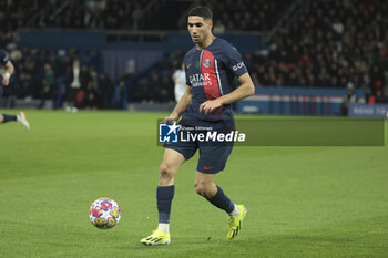 2024-02-14 - Achraf Hakimi of PSG during the UEFA Champions League, Round of 16 1st leg football match between Paris Saint-Germain (PSG) and Real Sociedad on February 14, 2024 at Parc des Princes stadium in Paris, France - FOOTBALL - CHAMPIONS LEAGUE - PARIS SG V REAL SOCIEDAD - UEFA CHAMPIONS LEAGUE - SOCCER