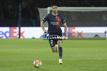 2024-02-14 - Achraf Hakimi of PSG during the UEFA Champions League, Round of 16 1st leg football match between Paris Saint-Germain (PSG) and Real Sociedad on February 14, 2024 at Parc des Princes stadium in Paris, France - FOOTBALL - CHAMPIONS LEAGUE - PARIS SG V REAL SOCIEDAD - UEFA CHAMPIONS LEAGUE - SOCCER