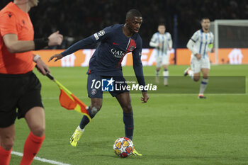 2024-02-14 - Ousmane Dembele of PSG during the UEFA Champions League, Round of 16 1st leg football match between Paris Saint-Germain (PSG) and Real Sociedad on February 14, 2024 at Parc des Princes stadium in Paris, France - FOOTBALL - CHAMPIONS LEAGUE - PARIS SG V REAL SOCIEDAD - UEFA CHAMPIONS LEAGUE - SOCCER