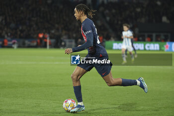 2024-02-14 - Bradley Barcola of PSG during the UEFA Champions League, Round of 16 1st leg football match between Paris Saint-Germain (PSG) and Real Sociedad on February 14, 2024 at Parc des Princes stadium in Paris, France - FOOTBALL - CHAMPIONS LEAGUE - PARIS SG V REAL SOCIEDAD - UEFA CHAMPIONS LEAGUE - SOCCER