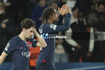 2024-02-14 - Bradley Barcola of PSG celebrates his goal during the UEFA Champions League, Round of 16 1st leg football match between Paris Saint-Germain (PSG) and Real Sociedad on February 14, 2024 at Parc des Princes stadium in Paris, France - FOOTBALL - CHAMPIONS LEAGUE - PARIS SG V REAL SOCIEDAD - UEFA CHAMPIONS LEAGUE - SOCCER