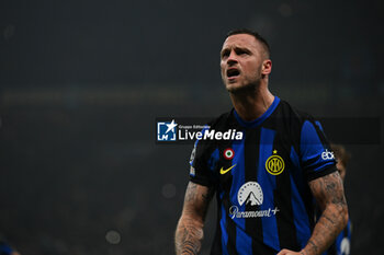 2024-02-20 - Marko Arnautovic of Fc Inter celebrating after a goal during the UEFA Champions League match between Inter FC Internazionale and Club Atletico De Madrid, on 20 of February 2024, at Giuseppe Meazza San Siro Siro stadium in Milan, Italy. Photo Tiziano Ballabio - INTER - FC INTERNAZIONALE VS ATLETICO MADRID - UEFA CHAMPIONS LEAGUE - SOCCER