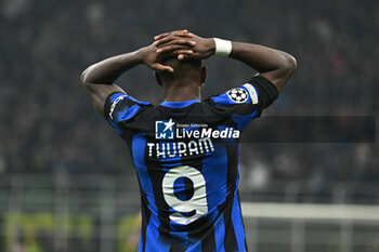 2024-02-20 - Marcus Thuram of FC Inter during the UEFA Champions League match between Inter FC Internazionale and Club Atletico De Madrid, on 20 of February 2024, at Giuseppe Meazza San Siro Siro stadium in Milan, Italy. Photo Tiziano Ballabio - INTER - FC INTERNAZIONALE VS ATLETICO MADRID - UEFA CHAMPIONS LEAGUE - SOCCER