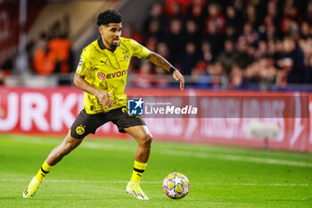2024-02-20 - Ian Maatsen of Borussia Dortmund during the UEFA Champions League, Round of 16 1st leg football match between PSV and Borussia Dortmund on February 20, 2024 at Philips Stadion in Eindhoven, Netherlands - FOOTBALL - CHAMPIONS LEAGUE - PSV V DORTMUND - UEFA CHAMPIONS LEAGUE - SOCCER