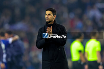 2024-02-21 - Mikel Arteta Manager of Arsenal at full time during the UEFA Champions League, Round of 16 1st leg football match between FC Porto and Arsenal on 21 February 2024 at Estadio do Dragao in Porto, Portugal - FOOTBALL - CHAMPIONS LEAGUE - PORTO V ARSENAL - UEFA CHAMPIONS LEAGUE - SOCCER