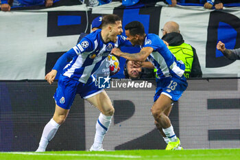 2024-02-21 - Galeno (13) (R) of FC Porto scores a goal and celebrates 1-0 with Toni Martinez during the UEFA Champions League, Round of 16 1st leg football match between FC Porto and Arsenal on 21 February 2024 at Estadio do Dragao in Porto, Portugal - FOOTBALL - CHAMPIONS LEAGUE - PORTO V ARSENAL - UEFA CHAMPIONS LEAGUE - SOCCER