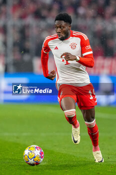 2024-03-05 - Alphonso Davies of Bayern Munich during the UEFA Champions League, Round of 16, 2nd leg football match between FC Bayern Munich and SS Lazio on March 5, 2024 at Allianz Arena in Munich, Germany - FOOTBALL - CHAMPIONS LEAGUE - BAYERN MUNICH V LAZIO - UEFA CHAMPIONS LEAGUE - SOCCER