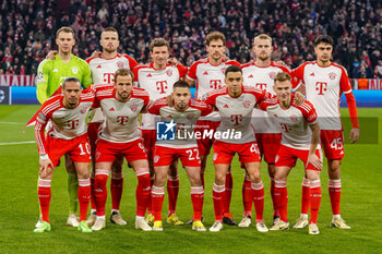 2024-03-05 - Team of Bayern Munich during the UEFA Champions League, Round of 16, 2nd leg football match between FC Bayern Munich and SS Lazio on March 5, 2024 at Allianz Arena in Munich, Germany - FOOTBALL - CHAMPIONS LEAGUE - BAYERN MUNICH V LAZIO - UEFA CHAMPIONS LEAGUE - SOCCER