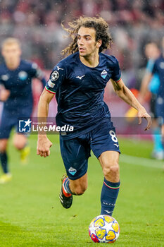 2024-03-05 - Matteo Guendouzi of Lazio during the UEFA Champions League, Round of 16, 2nd leg football match between FC Bayern Munich and SS Lazio on March 5, 2024 at Allianz Arena in Munich, Germany - FOOTBALL - CHAMPIONS LEAGUE - BAYERN MUNICH V LAZIO - UEFA CHAMPIONS LEAGUE - SOCCER