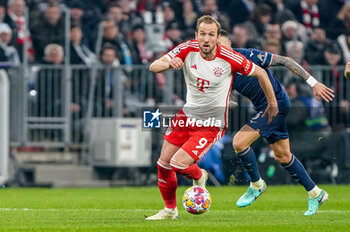 2024-03-05 - Harry Kane of Bayern Munich during the UEFA Champions League, Round of 16, 2nd leg football match between FC Bayern Munich and SS Lazio on March 5, 2024 at Allianz Arena in Munich, Germany - FOOTBALL - CHAMPIONS LEAGUE - BAYERN MUNICH V LAZIO - UEFA CHAMPIONS LEAGUE - SOCCER